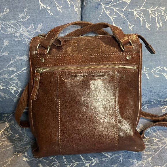 SPIKES AND SPARROW convertible bag to backpack leather - Picture 4 of 8